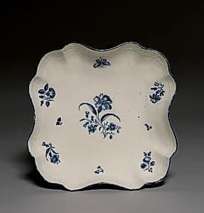 Square Dish by Worcester Porcelain Factory (British, established 1751)
