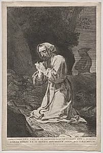 St. Francis by Claude Mellan (French, 1598–1688)