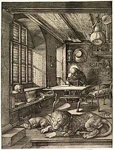 St. Jerome in his Study by Albrecht Dürer (German, 1471–1528)