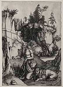 St. Jerome in Penitence by Albrecht Dürer (German, 1471–1528)