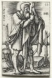 St. Simon by Hans Sebald Beham (German, 1500–1550)