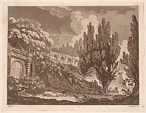 Stairs in an Italian Garden  by Jean-Claude-Richard Saint-Non (French, 1727–1791)