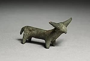 Standing Bronze Bull by Unknown Artist