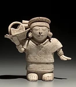 Standing Female with Basket by Unknown Artist