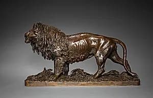 Standing Lion by Christophe Fratin (French, 1801–1864)