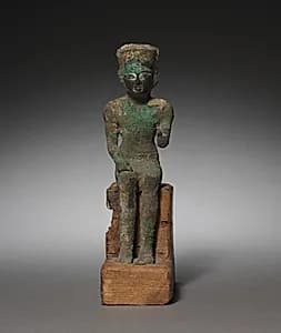 Statuette: Seated Amen-Ra by Unknown Artist