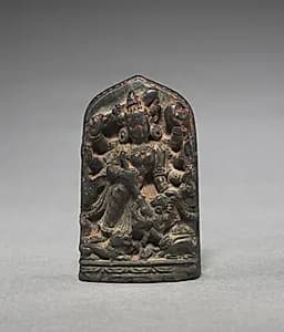 Stele with Durga Figure by Unknown Artist