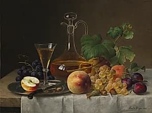 Still Life with Fruit by Emilie Preyer (German, 1849–1930)