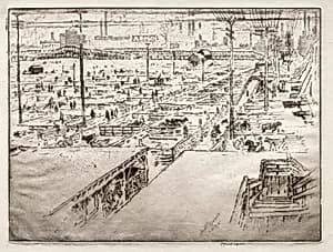 Stockyards, Chicago by Joseph Pennell (American, 1857–1926)