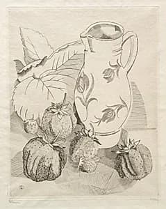 Strawberries by Jean-Émile Laboureur (French, 1877–1943)
