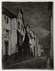 Street at Saverne by James McNeill Whistler (American, 1834–1903)