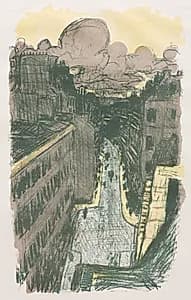 Street Scene from Above by Pierre Bonnard (French, 1867–1947)