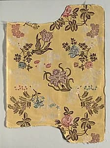 Strip of Brocaded Silk by Unknown Artist