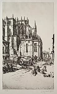 Study for Leon Apse by Muirhead Bone (British, 1876–1953)
