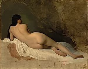 Study of a Reclining Nude by Isidore Pils (French, 1813/15–1875)