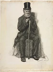 Study of an Old Man by Unknown (American)
