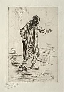 Stumbling Old Man by Jozef Israëls (Dutch, 1824–1911)