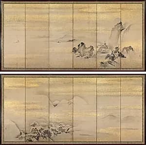 Summer and Winter Landscapes by Kano Naonobu (Japanese, 1607–1650)