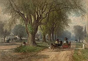 Sunday in New England by Albert Fitch Bellows (American, 1829–1883)