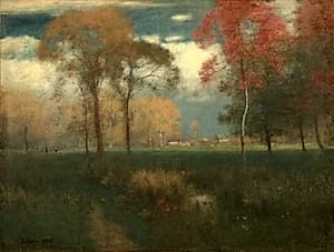 Sunny Autumn Day by George Inness (American, 1825–1894)
