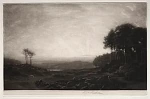 Sunrise in the Clearing by George Percival Gaskell (British, 1868–1934)