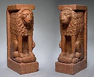 Supporting Lion (pair) by Unknown Artist