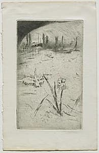 Swan and Iris by James McNeill Whistler (American, 1834–1903)