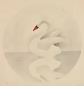 Swan by Mary Altha Nims (American, 1817–1907)