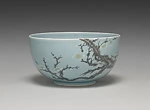 Sweets Bowl with Plum Tree by Seifū Yohei IV (Japanese, 1872–1951)