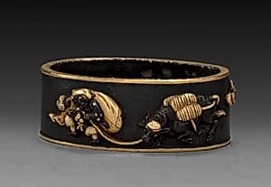 Sword-Hilt Collar (Fuchi) by Unknown Artist