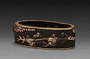 Sword-Hilt Collar (Fuchi) by Unknown Artist
