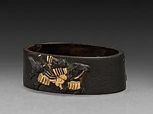 Sword-Hilt Collar (Fuchi) by Unknown Artist