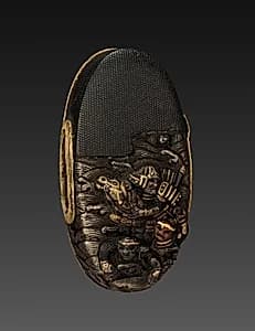 Sword-Hilt Pommel (Kashira) by Unknown Artist