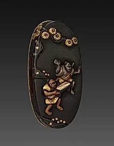 Sword-Hilt Pommel (Kashira) by Unknown Artist