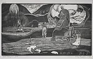 Tahitian Series:  Worship by Paul Gauguin (French, 1848–1903)