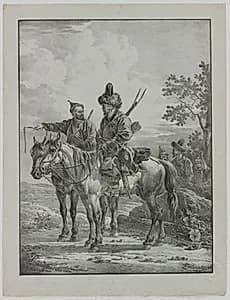 Tartars on Horseback by Aleksandr Orlowski (Russian, 1777–1832)