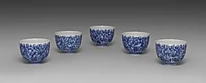 Teacups with a Hundred Sages by Seifū Yohei III (Japanese, 1851–1914)