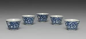 Teacups with Dragons by Seifū Yohei I (Japanese, 1801–1861)