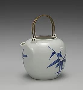 Teapot with Bamboo by Seifū Yohei IV (Japanese, 1872–1951)