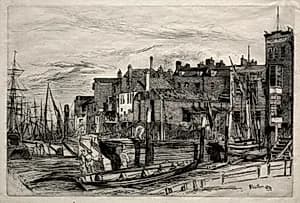 Thames Police by James McNeill Whistler (American, 1834–1903)