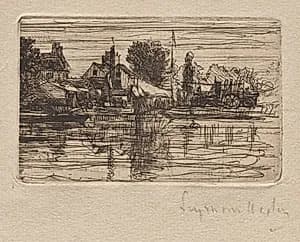Thames Side by Francis Seymour Haden (British, 1818–1910)