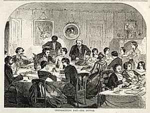 Thanksgiving Day - The Dinner by Winslow Homer (American, 1836–1910)