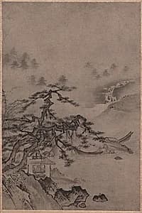 Thatched Hut by Water's Edge by Unknown Artist