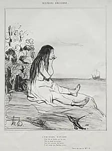 The Abandonment of Ariadne by Honoré Daumier (French, 1808–1879)