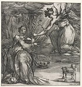 The Annunciation by Jacques Bellange (French, c. 1575–1616)