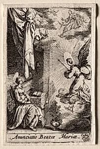 The Annunciation by Jacques Callot (French, 1592–1635)