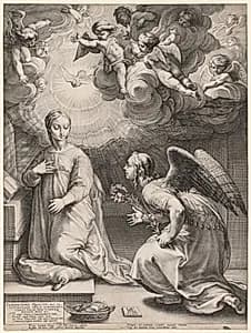 The Annunciation by Hendrick Goltzius (Dutch, 1558–1617)