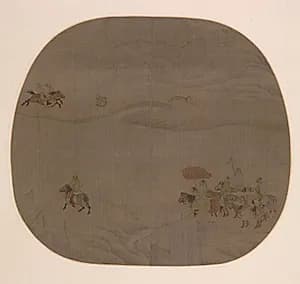 The Autumn Hunt by Chen Juzhong (Chinese, active c. 1201–1207)