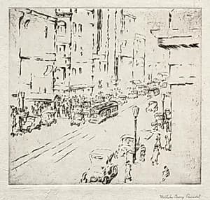 The Avenue by William George Reindel (American, 1871–1948)