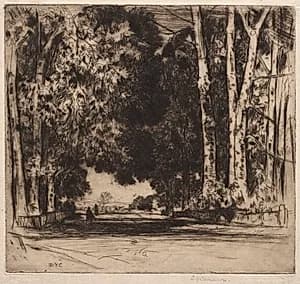 The Avenue by David Young Cameron (British, 1865–1945)